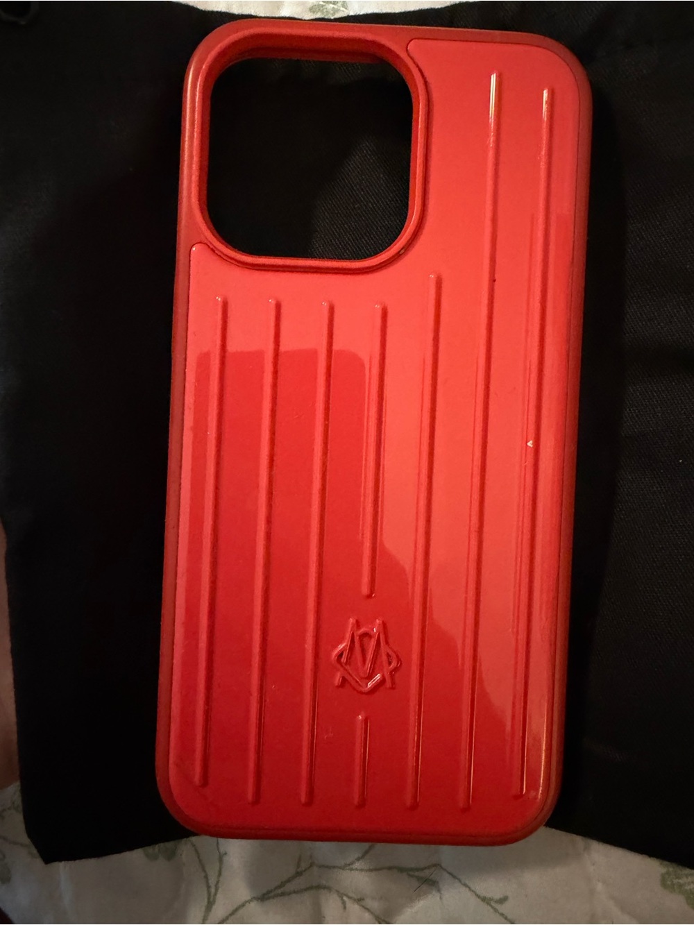 RIMOWA Red Ribbed Protective Phone Case